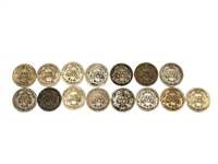 Group of (15) 10C Liberty Seated and Barber Dimes