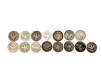 Group of (15) 25C Barber and Standing Liberty Quarters