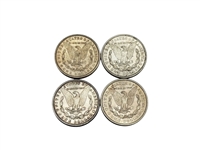Group of (4) Uncirculated Morgan Silver Dollars