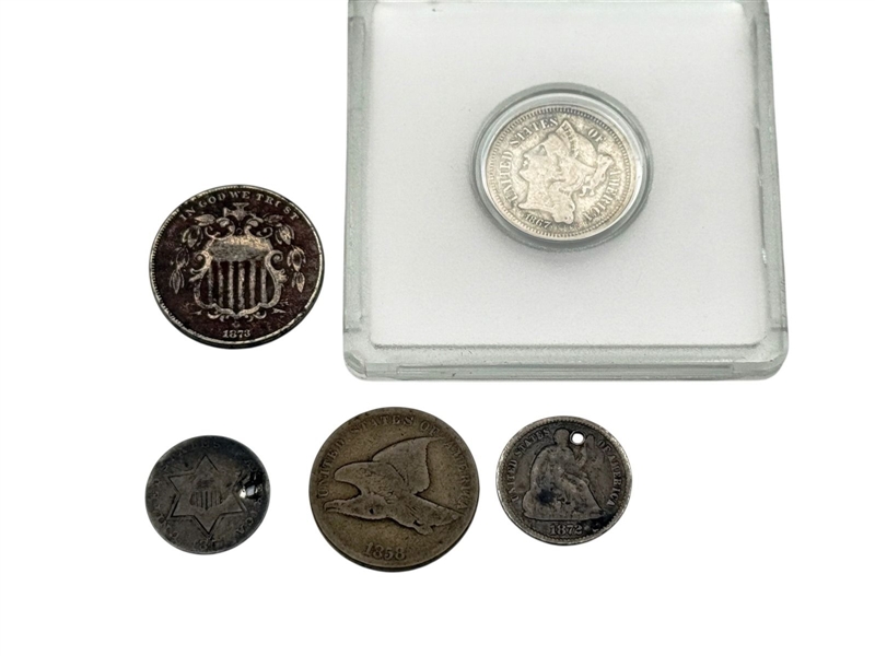Group of (5) Early U.S. Coins
