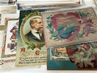 150+ Vintage Border, Borderless, Holiday, Thanksgiving, Fourth of July, Christmas Postcards