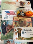 150+ Vintage Border, Borderless, Holiday, Thanksgiving, Fourth of July, Christmas Postcards