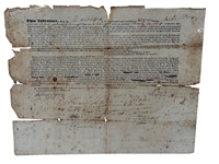 1839 Deed for Land Document From Native American Tribes