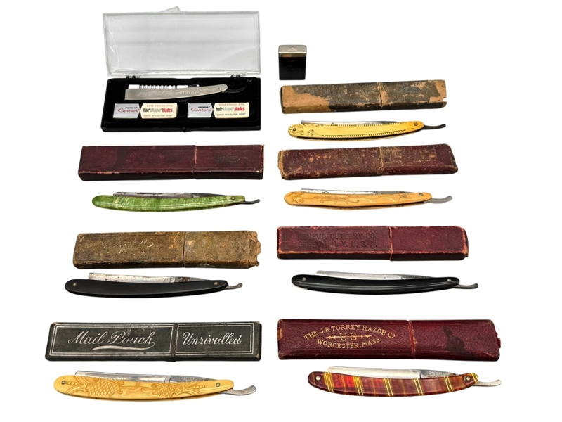 Group of Vintage Straight Razors 
