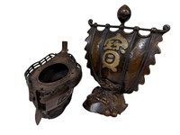 Brass Meiji Era Japanese Takarabune Treasure Ship Censer