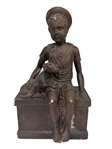 1974 Chalkware "Boy with Dog" Austin Productions The Hume Collection 2000