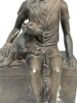 1974 Chalkware Boy with Dog Austin Productions The Hume Collection 2000
