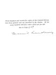 Lincoln by Emil Ludwig Signed by the Author 649/750