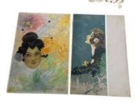 (10) Raphael Kirchner Illustrated Art Nouveau Postcards
