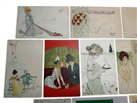 (11) Raphael Kirchner and Others Art Nouveau Postcards