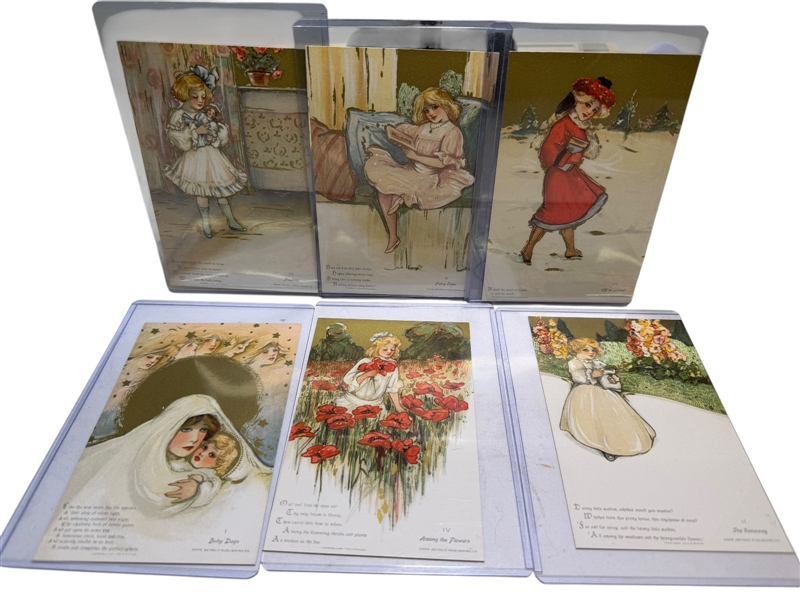 (6) Samuel L. Schmucker Childhood Days Postcards