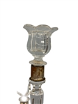 3-Arm Center Top Crystal Candelabra