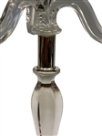 3-Arm Center Top Crystal Candelabra