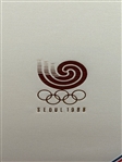 1988 Seoul Olympic Games Red Presentation Coin Case Empty