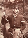 Civil War Cabinet Card Photograph & (4) Freight Railroad Receipts for Musket Transportation