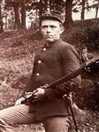 Civil War Cabinet Card Photograph & (4) Freight Railroad Receipts for Musket Transportation