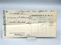 Civil War Cabinet Card Photograph & (4) Freight Railroad Receipts for Musket Transportation