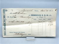 Civil War Cabinet Card Photograph & (4) Freight Railroad Receipts for Musket Transportation