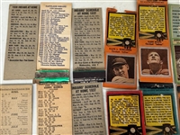 (23) 1930's Diamond Matchbook Covers Baseball Players, (9) Schedules