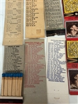 (23) 1930's Diamond Matchbook Covers Baseball Players, (9) Schedules