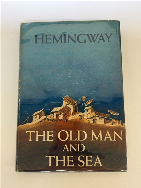 "Old Man and the Sea" by Ernest Hemingway 1952 First Edition, First Issue With Unclipped Dust Jacket