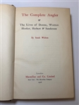 The Complete Angler by Izaak Walton 1906 Rebound in Leather