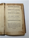 The Reasonableness of Christianity as Delivered in the Scriptures by John Locke 1765 in Full Leather