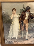 (2) Vintage Lithographs: Kate Greenaway, French Regency