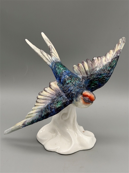 Crown Staffordshire JT Jones Pocelain Swallow Bird