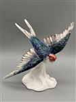 Crown Staffordshire JT Jones Pocelain Swallow Bird