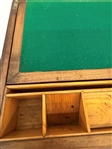 Traveling Mahogany Writing Desk Box Felt Lined