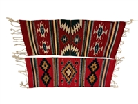 (2) Small Mexican Zapotec Style Motif Textiles
