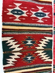(2) Small Mexican Zapotec Style Motif Textiles