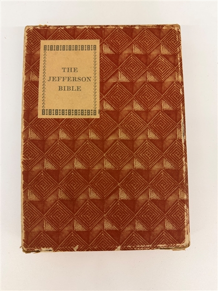 Thomas Jefferson "The Jefferson Bible; The Life and Morals of Jesus of Nazareth" With Slip Cover 1946