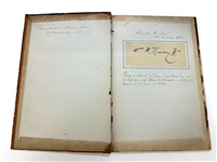 James G. Blaine Memorial Addresses of President James Garfield 1883 First Edition Presentation Volume from President McKinley Signed