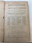 Temple Henry Croker The Complete Dictionary of Arts and Sciences 1766