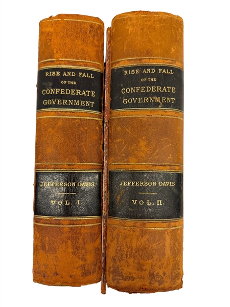 Jefferson Davis "Rise and Fall of the Confederate Government" 1881 First Edition