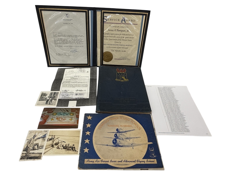 A Tuskegee Collection of Memorabilia for Airman James Thompson