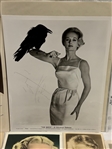 (8) Hollywood Photos Including 4 Autographs; Tippi Hedron, Betty Grable