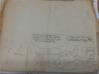 Edward Dobrotka Superman Pencil Sketches on Paper
