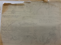 Edward Dobrotka Superman Pencil Sketches on Paper