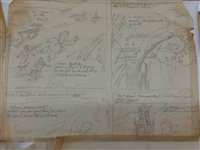 Edward Dobrotka Superman Pencil Sketches on Paper