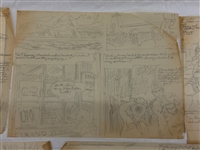 Edward Dobrotka Superman Pencil Sketches on Paper