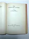 Screwtape Letters by C.S. Lewis 1943 First Edition Second Issue With Dust Jacket