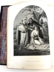 Family Bible 1869 Full Ornate Tool Leather Boards