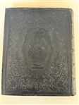 Family Bible 1869 Full Ornate Tool Leather Boards