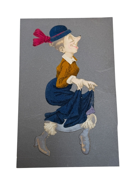 Felt Enhanced Cut Out Postcard