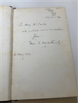 Piano and Gown by Fred Weatherly 1926 First Edition Inscribed and Signed