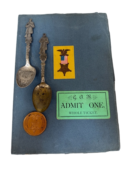 Group of Grand Army Republic Ephemera and Spoons