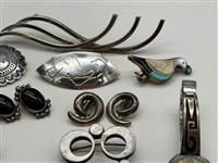 Large Group of Sterling Silver Jewelry